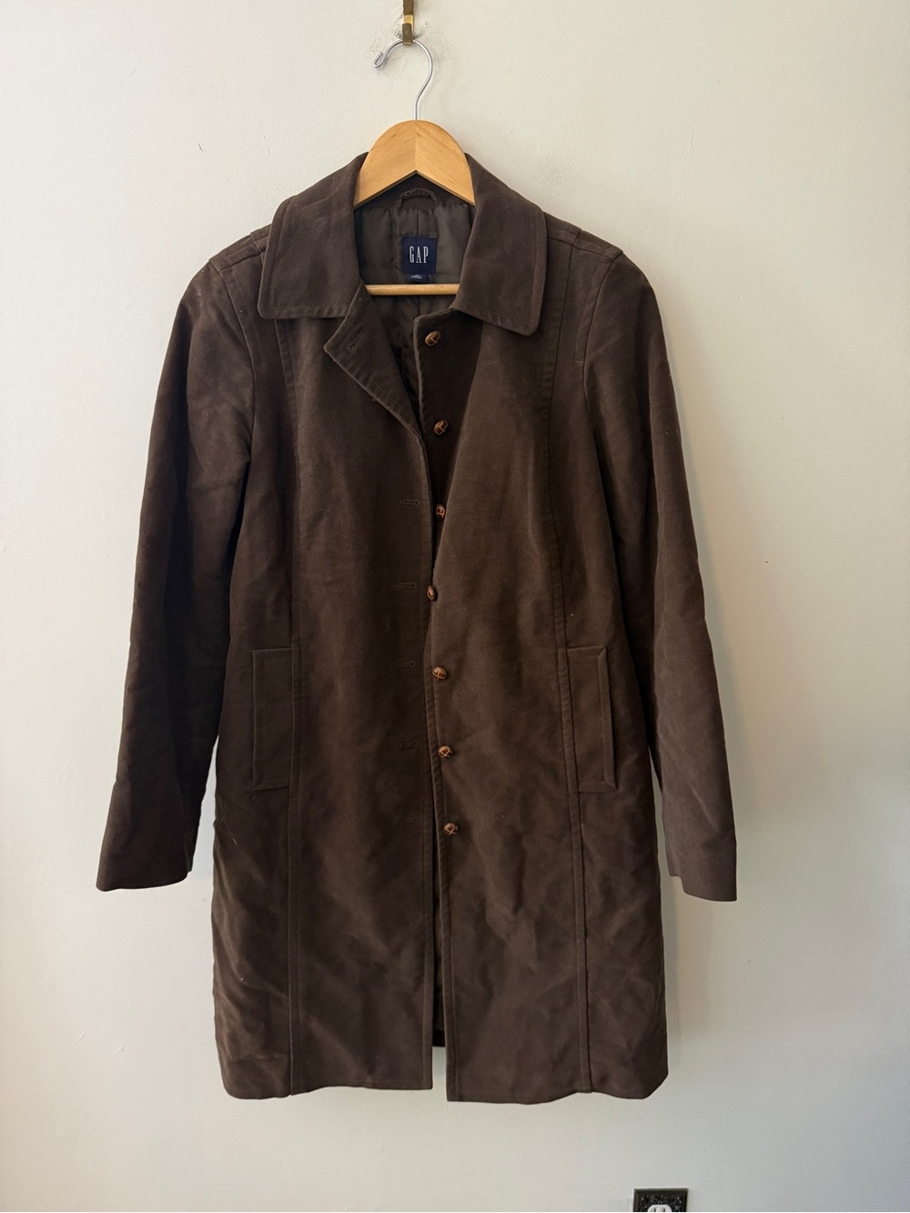 GAP Brown Women's Trench Coat - Button Front - Picture 1 of 7